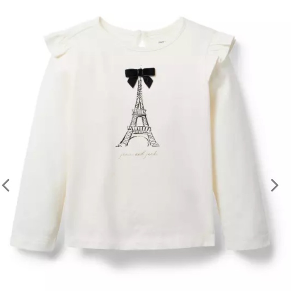 Janie and Jack Paris black velvet top/pant set-Size 4T